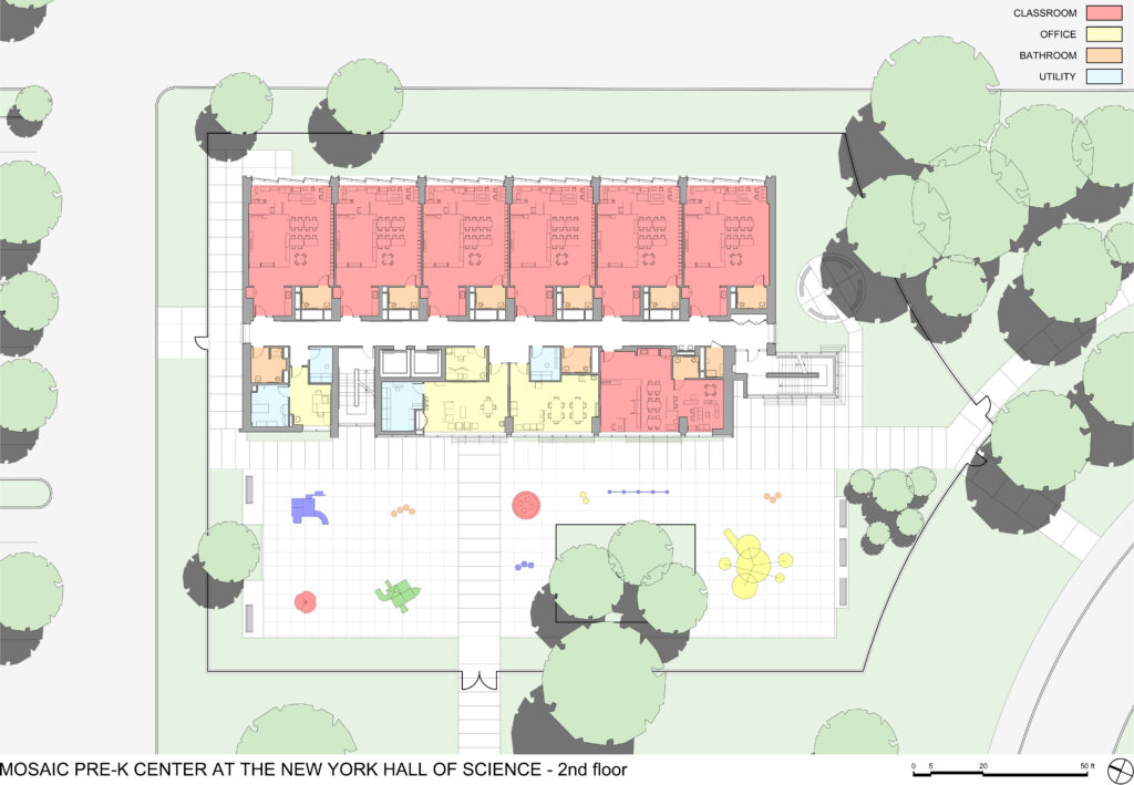 369Q Mosaic Pre-K Hall of Science 2nd Floor Plan