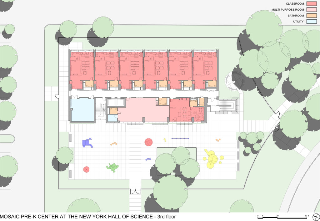 369Q Mosaic Pre-K Hall of Science 3rd Floor Plan