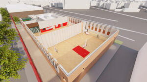 Bronx High School for the Visual Arts Overhead Rendering